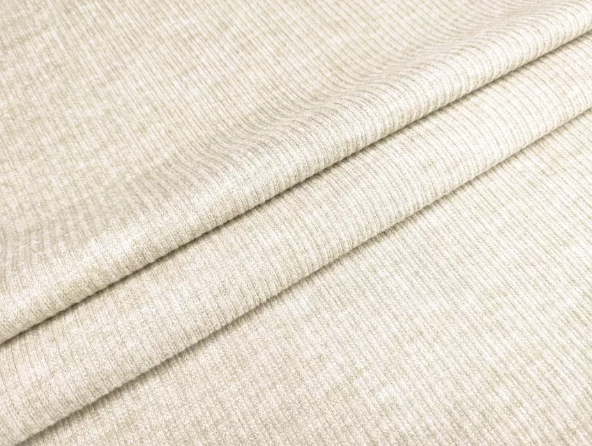 Ангора рубчик меланжевий, кремовий - фото 1 - інтернет-магазин tkani-atlas.com.ua