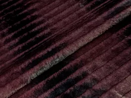 Хутро принт смужка, бордово-коричневий (відріз 1,7 м) - інтернет-магазин tkani-atlas.com.ua