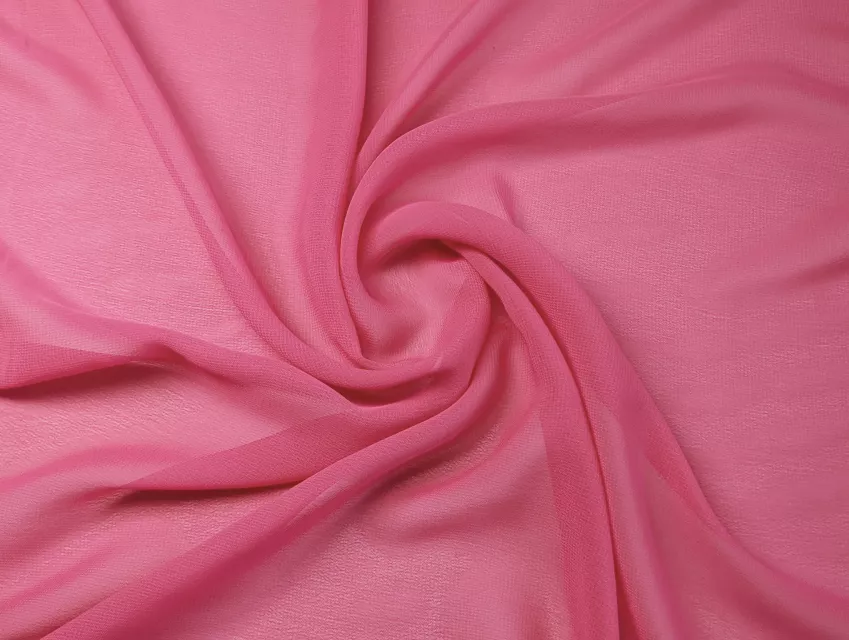 Шифон однотонний, яскравий рожевий - фото 1 - інтернет-магазин tkani-atlas.com.ua
