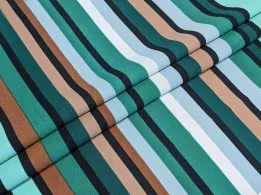 Американський креп малюнок смужка, смарагдовий - інтернет-магазин tkani-atlas.com.ua