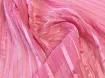 Шифон з люрексом смужка, рожевий - інтернет-магазин tkani-atlas.com.ua