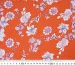 Штапель цветочный микс, морковный (отрез 1,35 м) - фото 5 - интернет-магазин tkani-atlas.com.ua