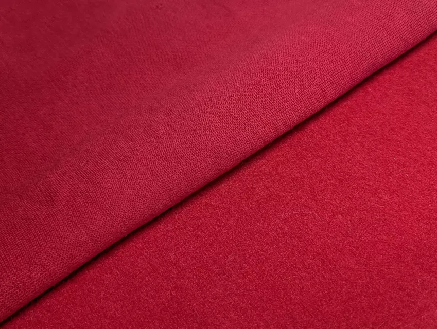 Трикотаж на флісі, червоний - фото 1 - інтернет-магазин tkani-atlas.com.ua