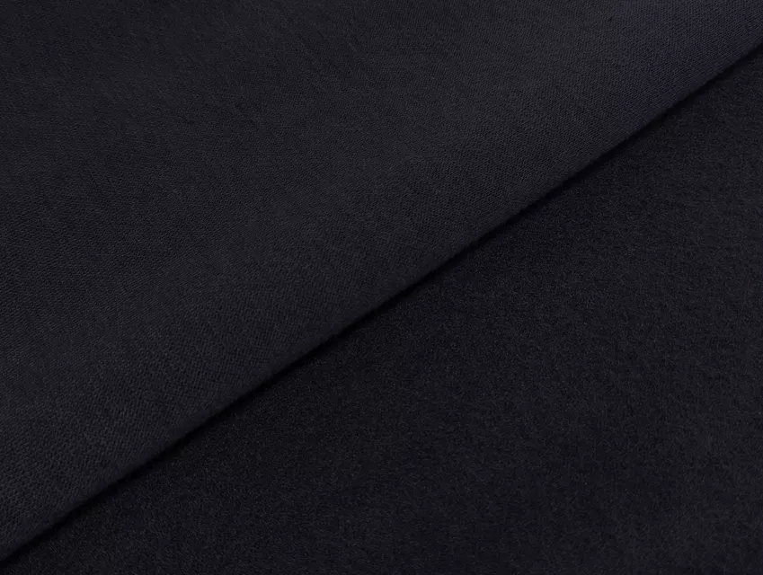 Трикотаж на флісі, темно-синій - фото 1 - інтернет-магазин tkani-atlas.com.ua