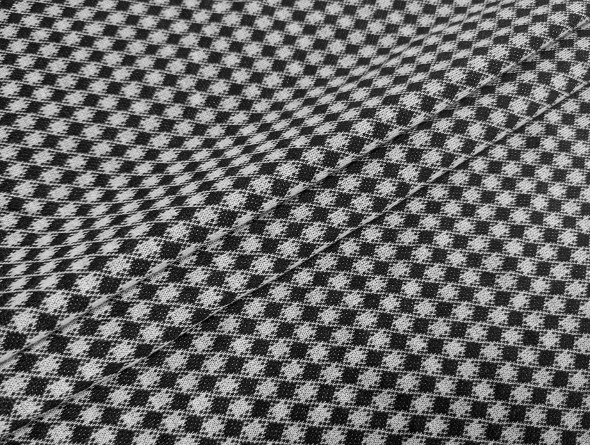 Трикотаж вискозный ромб клетка, черный с серым - фото 1 - интернет-магазин tkani-atlas.com.ua
