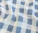 Муслін малюнок клітинка, синій джинсовий на молочному - фото 3 - інтернет-магазин tkani-atlas.com.ua