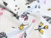 Муслин рисунок летняя полянка, молочный - интернет-магазин tkani-atlas.com.ua