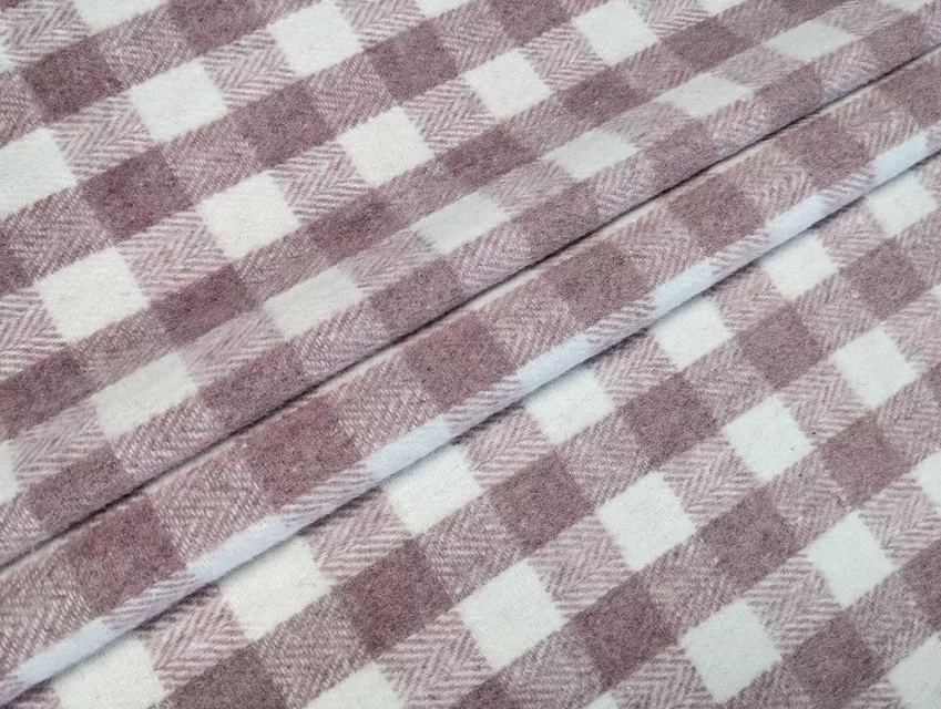 Костюмка Шенон клітинка 40 мм, фрезовий - фото 1 - інтернет-магазин tkani-atlas.com.ua