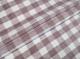 Костюмка Шенон клітинка 40 мм, фрезовий - інтернет-магазин tkani-atlas.com.ua