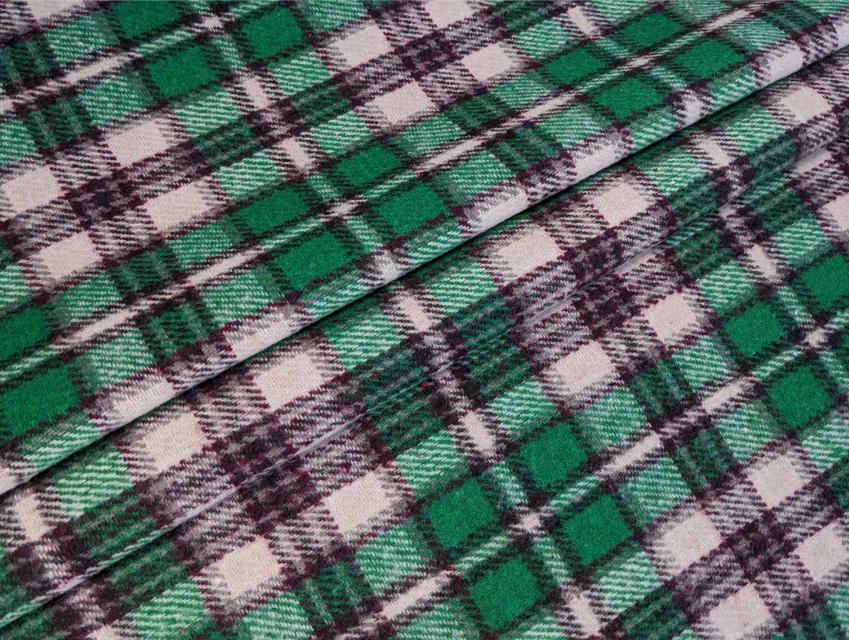 Костюмка Шенон клітина 110 мм, зелений - фото 1 - інтернет-магазин tkani-atlas.com.ua