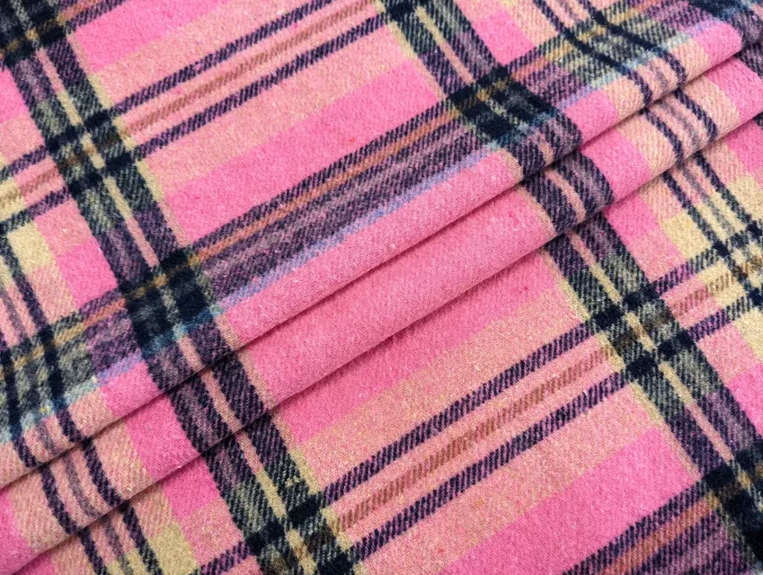 Костюмка котон велика клітинка, рожевий - фото 1 - інтернет-магазин tkani-atlas.com.ua