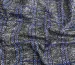 Трикотаж тёплый клетка с елочкой, серо-черный с синим - фото 2 - интернет-магазин tkani-atlas.com.ua