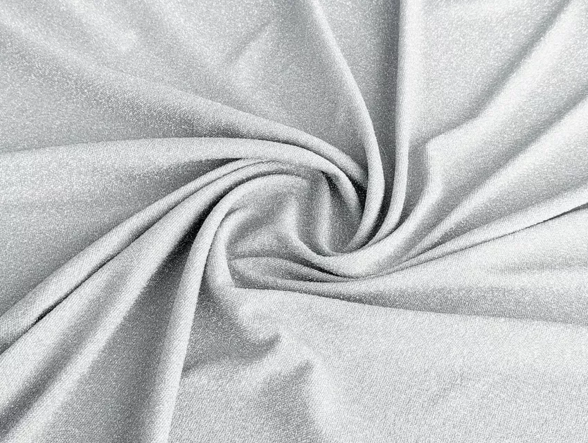 Люрекс на трикотаже, белое серебро - фото 1 - интернет-магазин tkani-atlas.com.ua