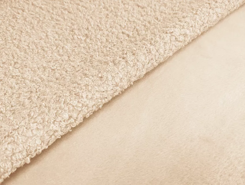 Тэдди на меху, кремовый (отрез 1,8 м) - фото 1 - интернет-магазин tkani-atlas.com.ua