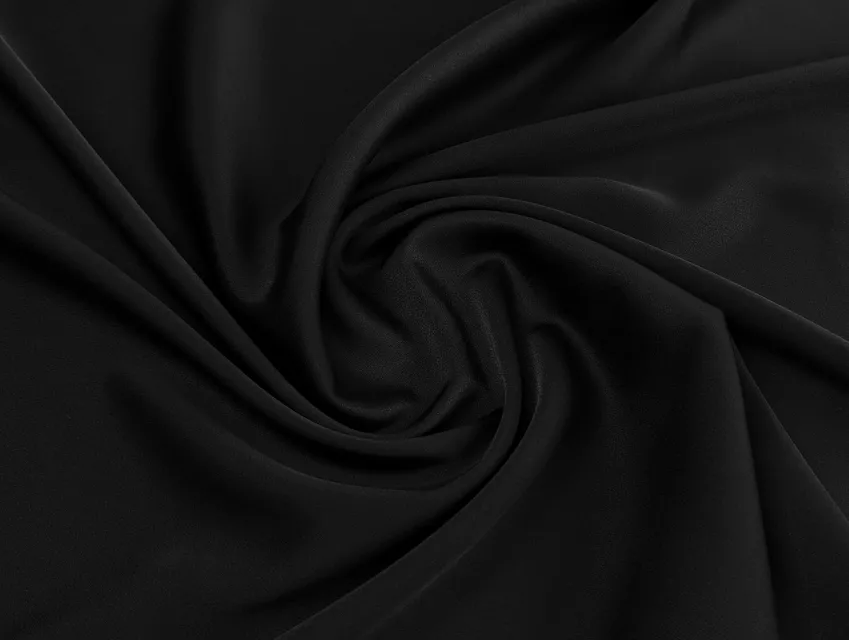 Костюмка атласная Белль уценка (текстильный брак), черный - фото 1 - интернет-магазин tkani-atlas.com.ua