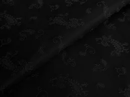 Підкладка преміум жакард пейслі, чорний - інтернет-магазин tkani-atlas.com.ua