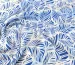 Шелк Армани абстракция листья, синий - фото 2 - интернет-магазин tkani-atlas.com.ua