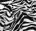 Американский креп рисунок зебра, черный с молочным - фото 3 - интернет-магазин tkani-atlas.com.ua