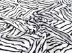 Американский креп рисунок зебра, белый с черным - интернет-магазин tkani-atlas.com.ua
