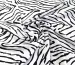 Американский креп рисунок зебра, белый с черным - фото 1 - интернет-магазин tkani-atlas.com.ua