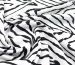 Американский креп рисунок зебра, белый с черным - фото 2 - интернет-магазин tkani-atlas.com.ua