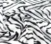 Американський креп малюнок зебра, білий з чорним - фото 2 - інтернет-магазин tkani-atlas.com.ua