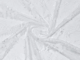 Гипюр нейлон кружевная нежность, белый (отрез 2,8 м) - интернет-магазин tkani-atlas.com.ua