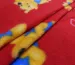 Флис принт винни пух, красный (отрез 1,8 м) - фото 1 - интернет-магазин tkani-atlas.com.ua