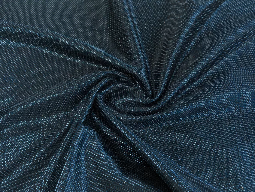 Трикотаж диско чешуя, темно-синий - фото 1 - интернет-магазин tkani-atlas.com.ua