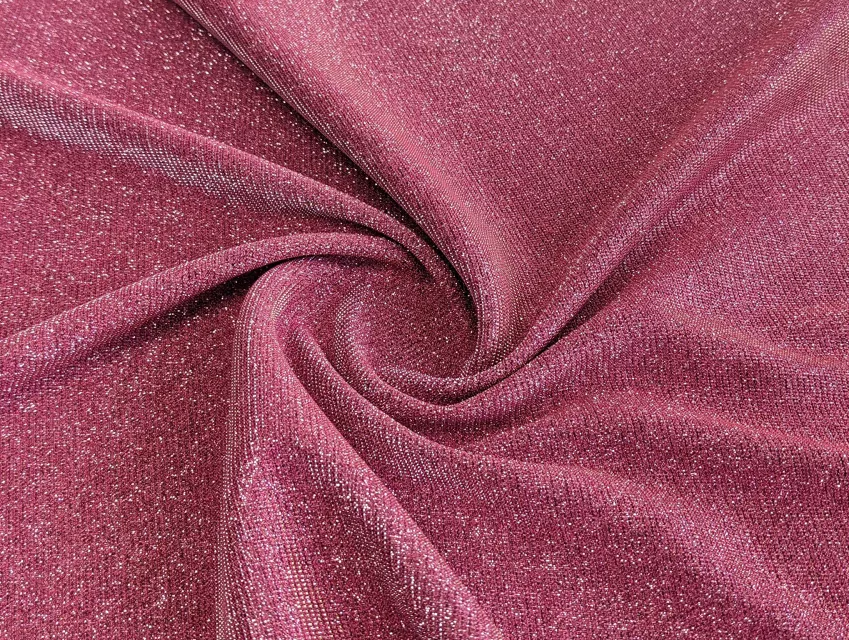 Трикотаж диско мерехтіння, чайна троянда - фото 1 - інтернет-магазин tkani-atlas.com.ua