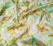 Шелк вискоза цветочные узоры, лимонный с салатовым - фото 3 - интернет-магазин tkani-atlas.com.ua