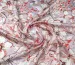 Шелк вискоза ирисы, лиловый с коралловым - фото 1 - интернет-магазин tkani-atlas.com.ua