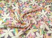 Шовк віскоза квітковий, мокко - інтернет-магазин tkani-atlas.com.ua