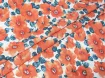 Котон маки, кораловий - інтернет-магазин tkani-atlas.com.ua