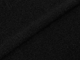 Мех на трикотаже с блеском, черный (отрез 2,5 м) - интернет-магазин tkani-atlas.com.ua