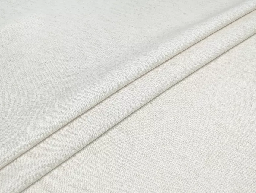 Льон однотонний меланжевий, світлий бежевий (відріз 2 м) - фото 1 - інтернет-магазин tkani-atlas.com.ua