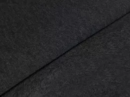 Трикотаж на флисе меланжевый, темно-серый (отрез 0,6 м) - интернет-магазин tkani-atlas.com.ua