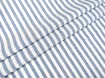 Коттон рубашка полоска 7 мм, синий с молочным - интернет-магазин tkani-atlas.com.ua