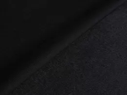 Трикотаж на хутрі однотонний, чорний (відріз 0,55 м) - інтернет-магазин tkani-atlas.com.ua