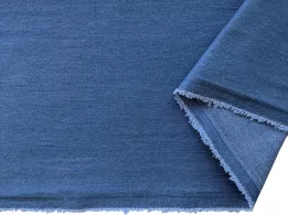 Джинс стрейч плотный, темно-голубой (отрез 0,7 м) - интернет-магазин tkani-atlas.com.ua