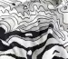 Шелк вискоза волнистое плетение, серый с черным - фото 4 - интернет-магазин tkani-atlas.com.ua