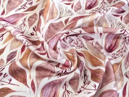 Шелк вискоза лиственное плетение, фрезовый - интернет-магазин tkani-atlas.com.ua
