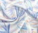 Шелк вискоза лиственная сказка, голубой с сиреневым - фото 3 - интернет-магазин tkani-atlas.com.ua