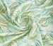 Шелк вискоза лиственная сказка, салатовый с бирюзовым - фото 1 - интернет-магазин tkani-atlas.com.ua
