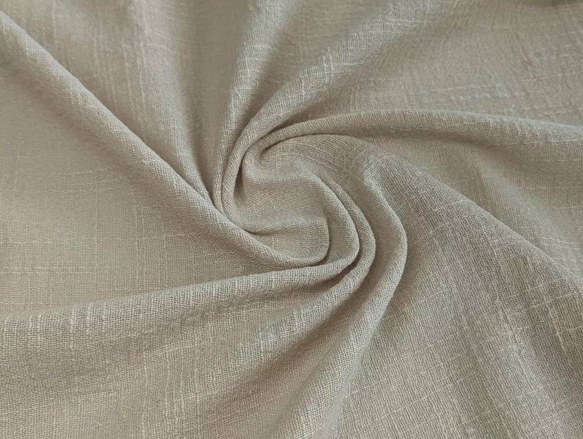 Муслін слаб, бежево-сірий - фото 1 - інтернет-магазин tkani-atlas.com.ua