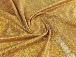 Трикотаж масло мелкая голограмма, золото (отрез 1 м) - интернет-магазин tkani-atlas.com.ua