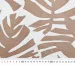 Лен с вискозой крупная листва, светло-коричневый с молочным - фото 3 - интернет-магазин tkani-atlas.com.ua