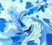 Штапель шелковистый цветочный, голубой - фото 1 - интернет-магазин tkani-atlas.com.ua