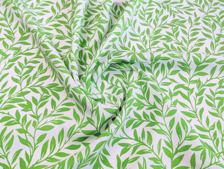 Штапель шелковистый сказочное плетение, салатовый - фото 1 - интернет-магазин tkani-atlas.com.ua