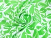 Штапель шелковистый лиственное плетение, яркий салатовый - интернет-магазин tkani-atlas.com.ua